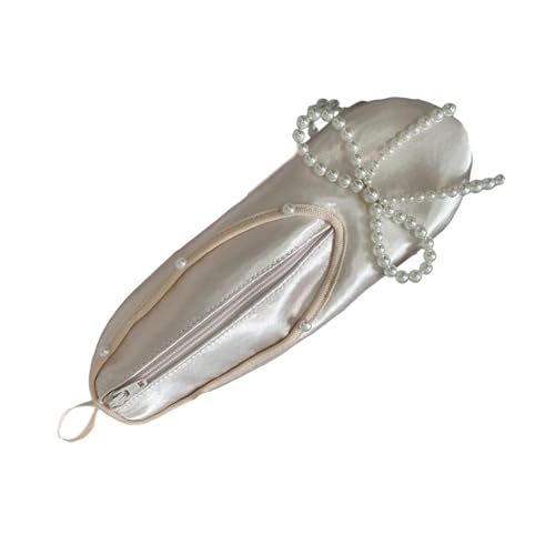 SUMMITDRAGON Elegantes Ballett Inspirierte Make Up Organisatoren Große Kapazität Stern Dekorierte Satins Kosmetikkoffer Für Mädchen Geschenke Große Kapazität Make Up Pinselhalter von SUMMITDRAGON