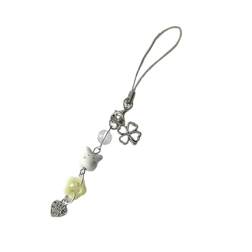SUMMITDRAGON Entzückende Kaninchen Perlen Mobilkette Modes Statement Anhänger Harz Und Legierungstextur Stilvoller Schlüsselschmuck Für Tägliche Farbenfrohe Modezubehör von SUMMITDRAGON