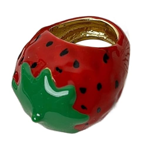 SUMMITDRAGON Erdbeer/Obstringe Mit Harz Finish Bequeme Tragenfinger Ringe Accessoire Für Tägliche Outfits Und Feierlichkeiten Modeaccessoire SUMMITDRAGON Erdbeer/Obstringe Mit Harz Finish Bequeme Tragenfinger Ringe Accessoire Für Tägliche Outfits Und Feierlichkeiten Modeaccessoire von SUMMITDRAGON