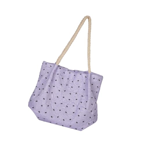 SUMMITDRAGON Ergonomische Blumen Leinwand Umhängetasche Leichte Geräumigkeit Der Oberen Griffs Taschen Mode Unterarmhandtasche Für Tägliche Pendelpendel Trendige Blumen Designtasche von SUMMITDRAGON