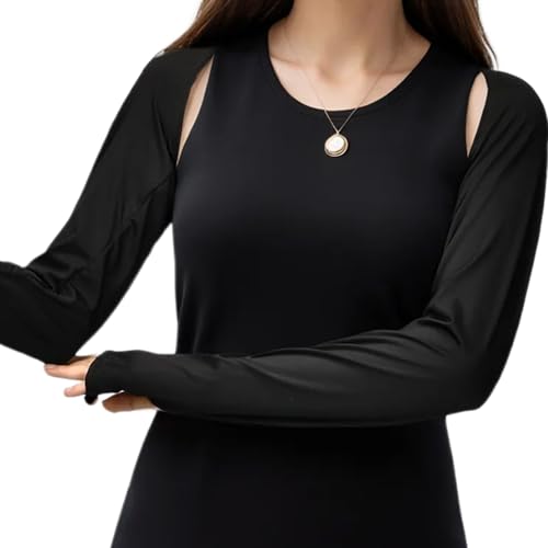 SUMMITDRAGON Feste Farben Schulterhülle Partys Dating Nacht Mode Schulterhülle Stilvoll Für Tägliche Kleidung Oder Party Und Date Outfit Trendy Women Clothing von SUMMITDRAGON