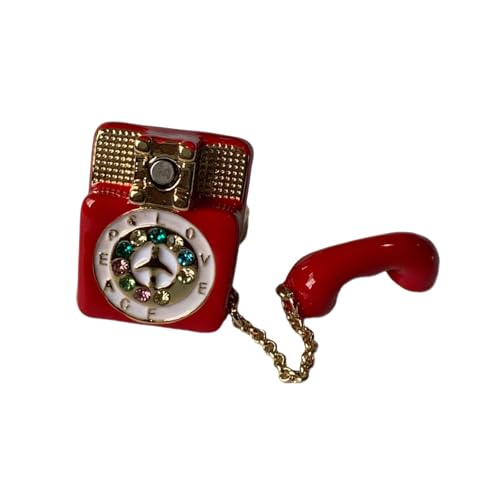SUMMITDRAGON Fett Retro Design Magnetische Telefonringe Farbenfrohe Drop Ölschmuck Statement Für Outfit Verbesserung Farbenfroher Email Legierung von SUMMITDRAGON