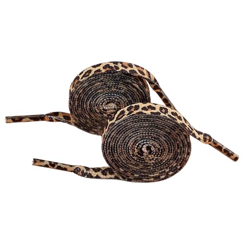 SUMMITDRAGON Flache Polyester Shoelaces 120 Cm Leoparden Drucke Schuhspitze Für Erwachsene Kinder Trainer Sneaker Streetwear Freizeitschuhe Sport Schuhe Schnürsenkel von SUMMITDRAGON