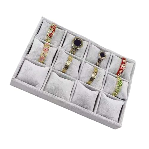 SUMMITDRAGON Flanellschmuck Organisatoren Tabletts 12 Fach Stapelhalter Mit Einstellbarem Kissen Für Armbandlagerung SUMMITDRAGON Flanellschmuck Organisatoren Tabletts 12 Fach Stapelhalter Mit Einstellbarem Kissen Für Armbandlagerung von SUMMITDRAGON