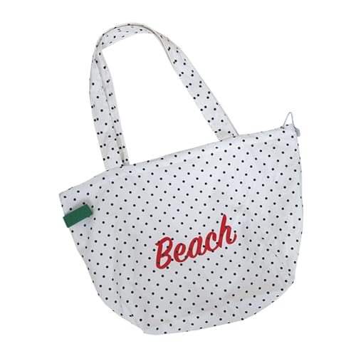 SUMMITDRAGON Frauen Bag Buchstabe Bedruckte Achselhöhle Tasche Polkas Punkt Schulter Einfach von SUMMITDRAGON