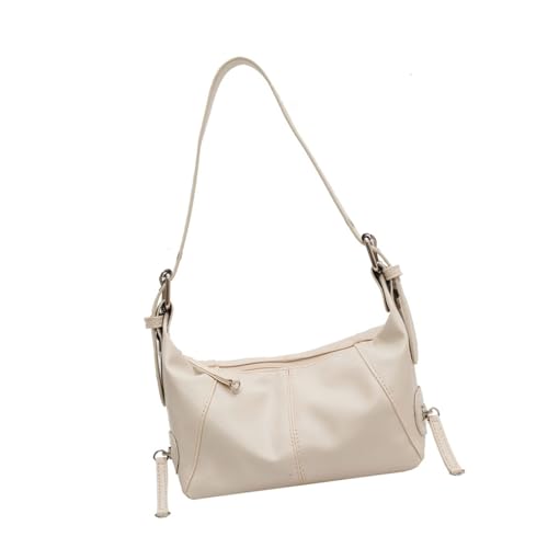 SUMMITDRAGON Frauen Tasche Feste Farben Schulter Top PU Leder Achsel Damen Pendeln Stilvolle Achselwahrscheinlichkeitsmodische Achselhäfen PU Leder Achselstar von SUMMITDRAGON