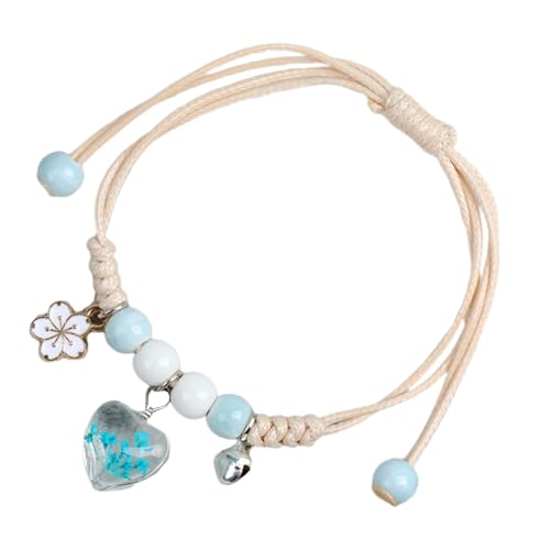 SUMMITDRAGON Geflochtene Armbänder Mit Getrockneten Kindergeburtstagsfeier Geschenke Verstellbare Geflochtene Armbänder Mit Einzigartigen Blumenverstellbaren Einzigartige Blumen von SUMMITDRAGON
