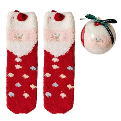 SUMMITDRAGON Gemütliche Ferien Cartoon Fleece Slipper Socken Mit Weihnachtsbällchen Ornament Für Geschenke Und Saisonale Dekore Innenfuzzy Slipper Socken Für Frauen SUMMITDRAGON Gemütliche Ferien Cartoon Fleece Slipper Socken Mit Weihnachtsbällchen Ornament Für Geschenke Und Saisonale Dekore Innenfuzzy Slipper Socken Für Frauen von SUMMITDRAGON