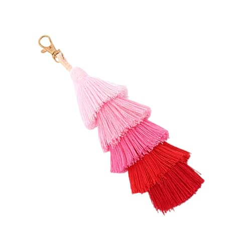 SUMMITDRAGON Handgefertigte Böhmische Tassels Schlüsselbund Bunte Quasten Taschen Schlüsselkette Zauberhandtaschen Anhänger Schlüsselkettenringe Für Damenauto Schlüsselringhalter von SUMMITDRAGON