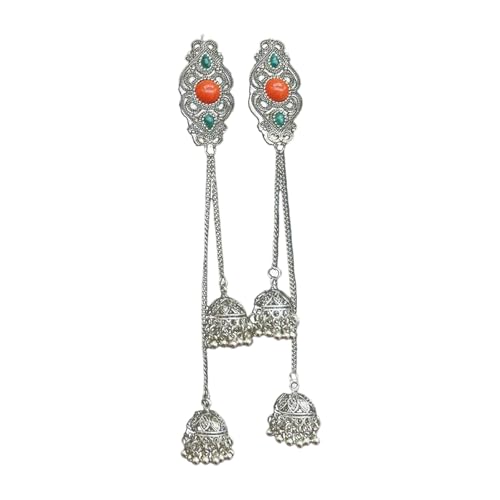 SUMMITDRAGON Handgefertigte Haarspangen Ornamente Aus Legierung Mongolischen Stil Mit Quasten Und Vintage Strasssteinen Für Frauen Suchen Nach Einzigartigem Charme von SUMMITDRAGON