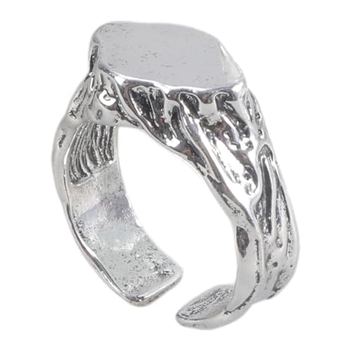 SUMMITDRAGON Handgefertigte Steinringe Robuste Rock Textur Vintage Nomadic Design Sturdy Alloy Stone Finger Ringe Schmuck Geschenk Anpassbarer Fingergröße SUMMITDRAGON Handgefertigte Steinringe Robuste Rock Textur Vintage Nomadic Design Sturdy Alloy Stone Finger Ringe Schmuck Geschenk Anpassbarer Fingergröße von SUMMITDRAGON