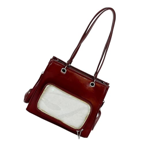 SUMMITDRAGON Itabag Crossbody Bag Messenger Schultermodetasche Satchel Geldbörse Anime Display Für Partyeinkäufe Täglich Transparente Messenger Tasche von SUMMITDRAGON