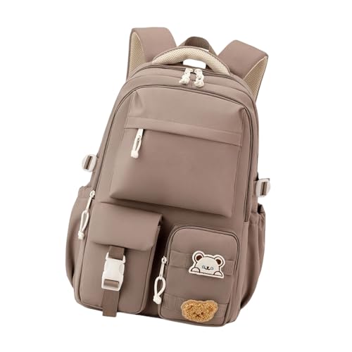 SUMMITDRAGON Japanische Ästhetische Schule Rucksack Für Frauen Wasserfestes Nylon Mit Mehreren Kompartimenten Ergonomische Schulterbänder Frauen Reiserucksack Für Die Schule von SUMMITDRAGON