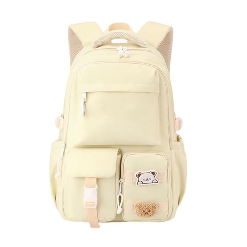 SUMMITDRAGON Japanische Ästhetische Schule Rucksack Für Frauen Wasserfestes Nylon Mit Mehreren Kompartimenten Ergonomische Schulterbänder Frauen Reiserucksack Für Die Schule von SUMMITDRAGON