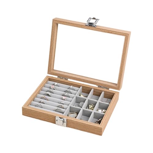 SUMMITDRAGON Juwelieraufbewahrungsschachtel Für Frauen Holzkette Ringe Organisation Hülle Mit Staubdichtem Deckel Für Modebegeisterte Eleganter Schmuck Display SUMMITDRAGON Juwelieraufbewahrungsschachtel Für Frauen Holzkette Ringe Organisation Hülle Mit Staubdichtem Deckel Für Modebegeisterte Eleganter Schmuck Display von SUMMITDRAGON