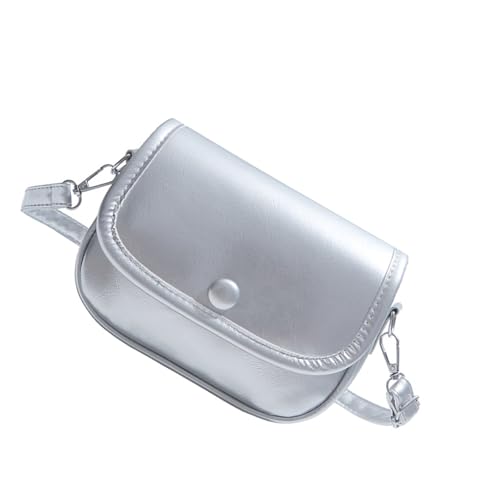 SUMMITDRAGON Koreanische Stile Crossbody Tasche Für Frauen Quadratischer Pendelpendel Stilvoller Schulter PU Leder Boten Frauen Crossbody Small Square Schulter PU Leder Messenger von SUMMITDRAGON