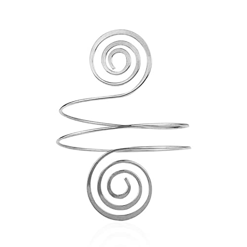 SUMMITDRAGON Manschette Armband Für Frauen Draht Barm Beliebte Einstellbare Weite Teenager Mädchen Mode Schmuck Oberarm Frauen Minimalistische Gold Silber Farbe Mit Spiralform von SUMMITDRAGON