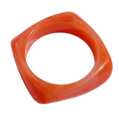 SUMMITDRAGON Manschettenknopf Bunte Geometrische Dicke Harzarmband Schmuck Geschenk Für Frauen Mädchen Leichtes Handgelenk Accessoires Buntes Armband von SUMMITDRAGON