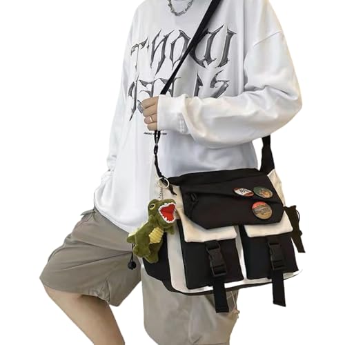 SUMMITDRAGON Messager Tasche Für Frauen Männer Nylon Crossbody Bags Multi Taschenschland von SUMMITDRAGON