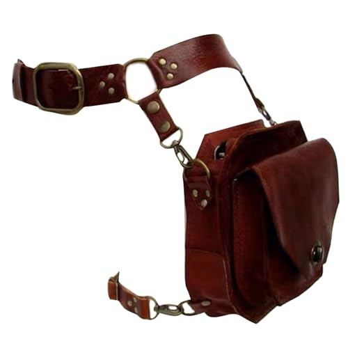 SUMMITDRAGON Mittelalterlicher Taillengürtel Drop Beinbag Steampunk Pack Oberschenkel Leder Motorradgürtel Tropfen Bein Hohe Qualität von SUMMITDRAGON