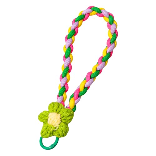 SUMMITDRAGON Mode Anti Lost Knot Seilgurt Keyring Mit Farbenfrohen Blumen Handgewebt von SUMMITDRAGON