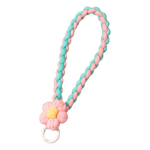 SUMMITDRAGON Mode Anti Lost Knot Seilgurt Keyring Mit Farbenfrohen Blumen Handgewebt von SUMMITDRAGON