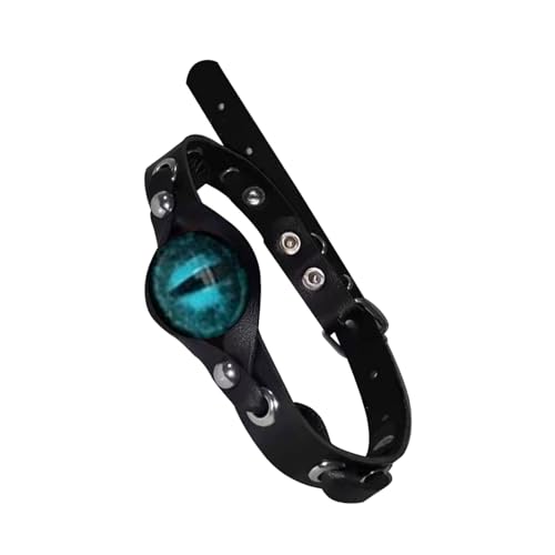SUMMITDRAGON Mode Dämonen Augen Halskette Halskette Aus Stabilem Pu Lederharz Und Legierung Für Schmuck Statement Statement von SUMMITDRAGON