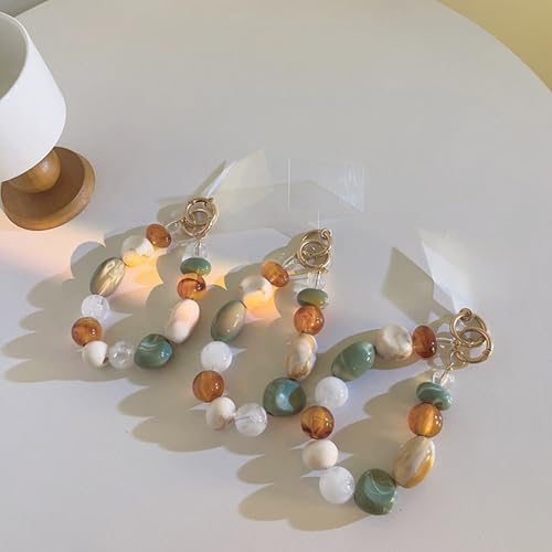 SUMMITDRAGON Mode Farbenfrohe Perlenarmband Telefon Charme Handy Lanyard Handgemachte Schlüsselbund Ornament Für Den Täglichen Gebrauch Telefon Lanyard von SUMMITDRAGON