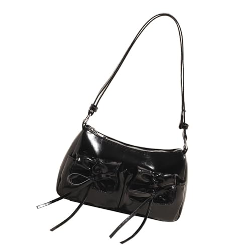 SUMMITDRAGON Mode Frauen Umhängetasche Mit Bögen Detail Praktische PU Crossbody Taschen Abendtasche Für Arbeit Und Freizeitausflüge Freizeiteinkaufstasche von SUMMITDRAGON