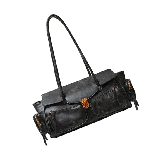 SUMMITDRAGON Modehandtasche PU Leder Frauenumhängetasche Mit Ergonomischen Entwürfen Große Unterarmtaschen Für Tägliche Pendelzeiten Oder Ausflüge Achselstasche von SUMMITDRAGON