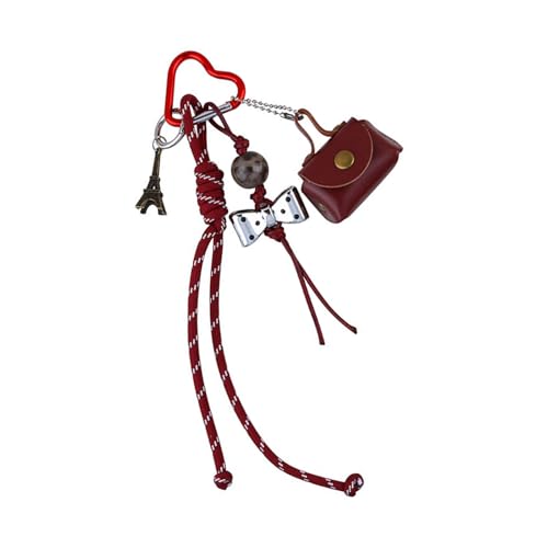 SUMMITDRAGON Moderne Schlüsselbeutel Bahnbefugnis Mischung Praktikabilität Und Stil Praktischer Lederschlüsselhalter Für Mode Individuen Bag Ornament von SUMMITDRAGON