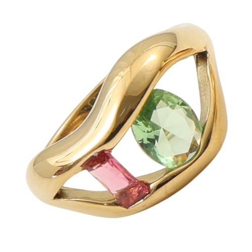 SUMMITDRAGON Multicolor Kubikzirkonia Stapelbare Ringe Robuster Stahlschmuck Tragbare Geschenke Für Frauen 3 Größen Verfügbar Kubikzirkonia Schmuck SUMMITDRAGON Multicolor Kubikzirkonia Stapelbare Ringe Robuster Stahlschmuck Tragbare Geschenke Für Frauen 3 Größen Verfügbar Kubikzirkonia Schmuck von SUMMITDRAGON