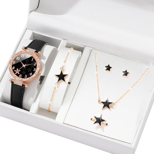 SUMMITDRAGON Multifauntale Uhren Und Schmuck Ensembles Halskette Armband Ringe Ohrringe Für Frauen Tägliches Outfit Verbesserung Multifunktionales Uhr Mit Passender Schmuck SUMMITDRAGON Multifauntale Uhren Und Schmuck Ensembles Halskette Armband Ringe Ohrringe Für Frauen Tägliches Outfit Verbesserung Multifunktionales Uhr Mit Passender Schmuck von SUMMITDRAGON