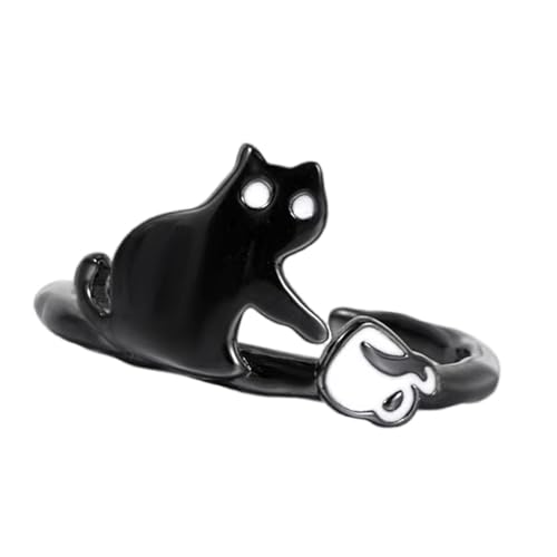 SUMMITDRAGON Offene Design Katzen Ringe Kupfer Allergie Resistent Leichte Modeschmuck Stilvolle Fingerringe Für Tägliche Verschleißgeschenke Tierschmuck Geschenke SUMMITDRAGON Offene Design Katzen Ringe Kupfer Allergie Resistent Leichte Modeschmuck Stilvolle Fingerringe Für Tägliche Verschleißgeschenke Tierschmuck Geschenke von SUMMITDRAGON