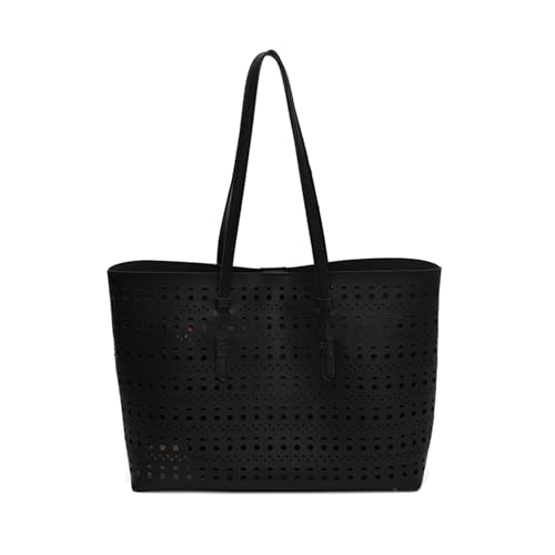 SUMMITDRAGON Office Pendler Umhängetasche Leichte Hohlausbeutel Mit Mehreren Taschen Praktische PU Für Frauen Multi Purpose Work von SUMMITDRAGON