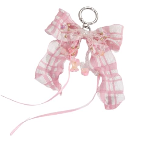 SUMMITDRAGON Pearls Bows Bag Charme Anhänger Ästhetische Geldbörse Charms Ästhetischer Schlüsselanhänger Schlüsselring Für Frauen Rucksack Geldbeutel Handtasche Decors Bag Anhänger Charme von SUMMITDRAGON