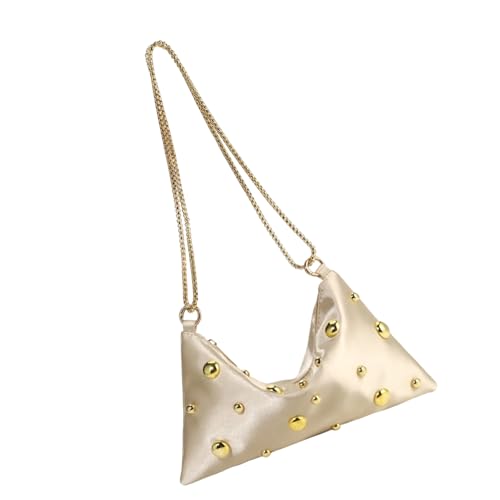 SUMMITDRAGON Raffinierte Handtasche Für Frauen Mit Metallstollen Ornamente Umhängetaschen Abendtasche Zur Verbesserung Der Abend Outfits Abschlussbeutel von SUMMITDRAGON