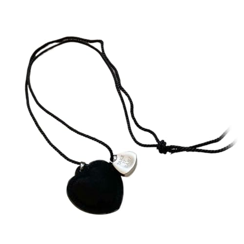 SUMMITDRAGON Raffinierte Herzkette Mit Kabel Stylish Vintage Statement Schmuck Trendy Halskette Für Verschiedene Anlässe Modes Statement von SUMMITDRAGON