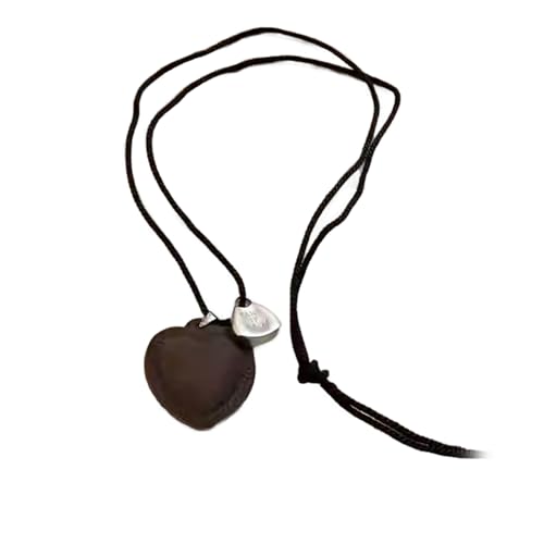 SUMMITDRAGON Raffinierte Herzkette Mit Kabel Stylish Vintage Statement Schmuck Trendy Halskette Für Verschiedene Anlässe Modes Statement von SUMMITDRAGON