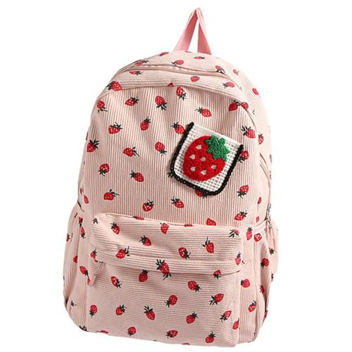 SUMMITDRAGON Reisetasche Für Frauen Und Mädchen Cord Buchtasche Schöne Erdbeer Rucksack Laptop Schülern School Rucksack Schöne Erdbeer School Girl Teenager Große Kapazität Daypacks SUMMITDRAGON Reisetasche Für Frauen Und Mädchen Cord Buchtasche Schöne Erdbeer Rucksack Laptop Schülern School Rucksack Schöne Erdbeer School Girl Teenager Große Kapazität Daypacks von SUMMITDRAGON