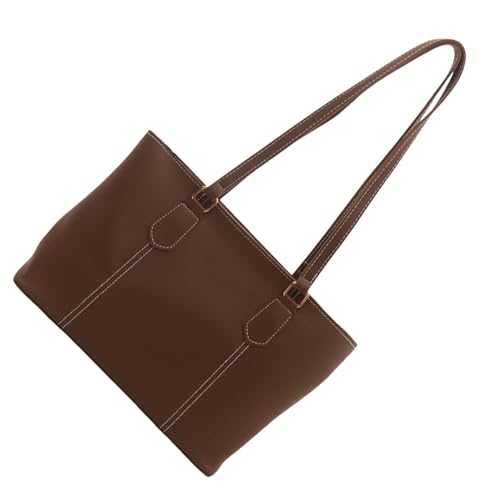 SUMMITDRAGON Retro Umhängetasche Für Frauen Handtasche Mit Geräumiger Innenräume PU Leder Unterarm Geldbörse Freizeitpreis Handtasche Stilvolle Einkaufstasche von SUMMITDRAGON