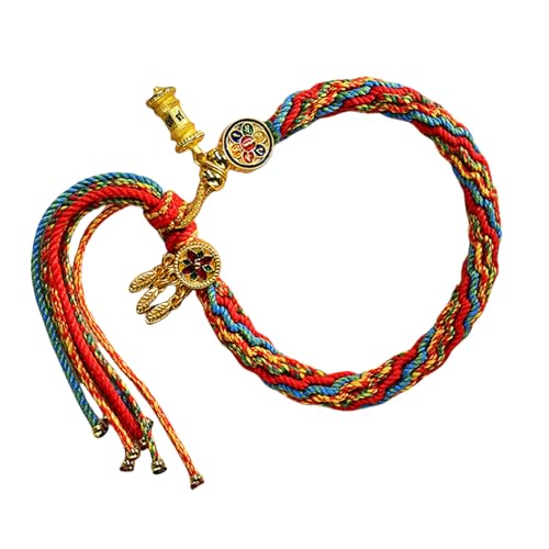 SUMMITDRAGON Robuste Baumwollmaterialien Tibetische Stile Modearmband Für Frauen Die Kultur Und Individualität Täglichen Geburtstag Schmuck Annehmen von SUMMITDRAGON