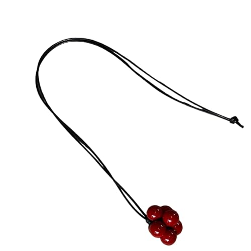 SUMMITDRAGON Schlankes Schwarzes Harz Statement Halskette Extra Langes Minimalistisches Design Koreanischer Modeschmuck Für Moderne Stile Modeblogger Inspirierte Halskette von SUMMITDRAGON