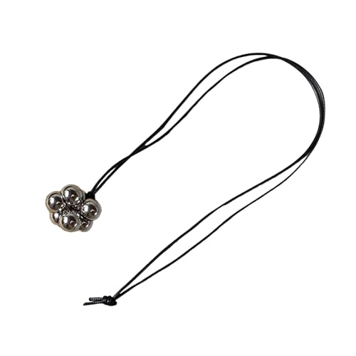 SUMMITDRAGON Schlankes Schwarzes Harz Statement Halskette Extra Langes Minimalistisches Design Koreanischer Modeschmuck Für Moderne Stile Modeblogger Inspirierte Halskette von SUMMITDRAGON