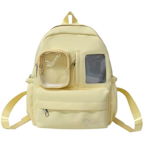 SUMMITDRAGON Schöner Rucksack Für Schulanime Cosplay Clear Pin Display Rucksack Für Mädchen Ästhetische Itabag Mit Itabag Rucksäcken von SUMMITDRAGON