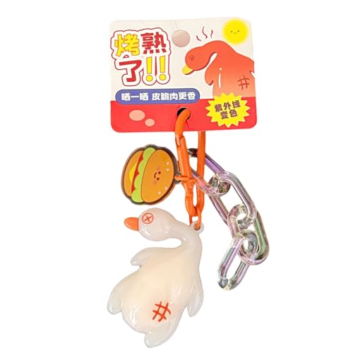 SUMMITDRAGON Schöner Schlüsselbund Für Frauen Handtasche Charme Farbwechselnde Entenschlüsselhain Accessoires Valentinstag Geschenke Auto Schlüsselringe Taschen Zauber Für Handtaschen von SUMMITDRAGON