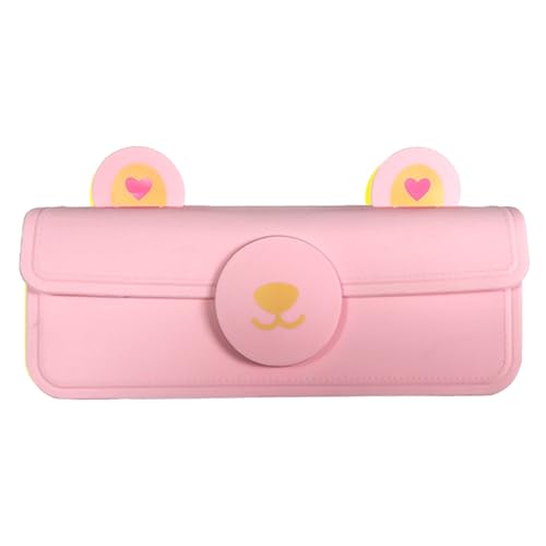 SUMMITDRAGON Silikon Stifthülle Magnetpensibler Cartoon Stiftbox Große Kapazität Stiftbeutel Für Frauen Mädchen Kid Erwachsener Brille Hülle Staubdes Bleistifthalter von SUMMITDRAGON