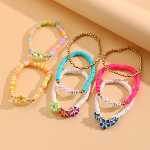SUMMITDRAGON Stilvolle Farbenfrohe Polymere Clay Oceanics Inspiriertes Armband Für Trendige Frauen Und Studenten Suchen Modische Elegante Styles Student Mode Schmuck von SUMMITDRAGON