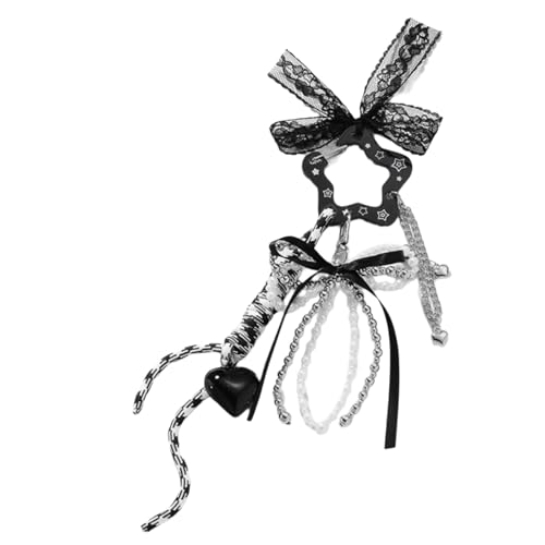 SUMMITDRAGON Stilvoller Acryl Schlüsselbund Strawberry Star Charm Hollow Handwerkskunst Praktisches Seil Für Geldbörse Rucksack Dekoration Netter Tasche Charme Accessoire von SUMMITDRAGON