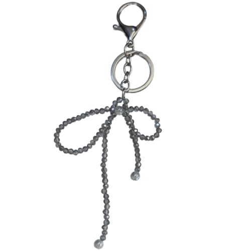 SUMMITDRAGON Stilvoller Bowknot Mobiltelefon Charme Perlen Verzierung Schlüsselbundschlüsselringbeutel Accessoire Für Modebegeisterte von SUMMITDRAGON